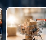 Shopping cart and boxes